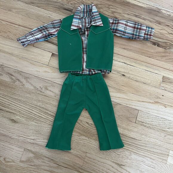 Vintage Baby Boy Clothes Lot of 11 0-6 Month pants one-piece shirt sweater vest - Picture 10 of 12
